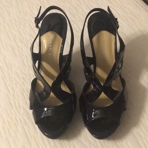 Gianni Bini Patent Criss across Wedges